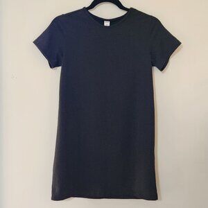 SHEIN Kids Girls Black Short Sleeve T-Shirt Dress-Size 10